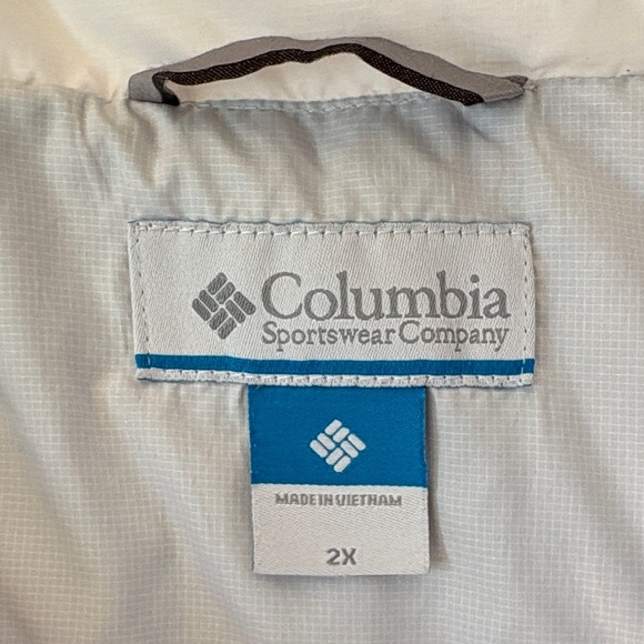 Columbia White and Gray Women's Puffer Jacket (Water Repellent)  SZ: 2X - Picture 3 of 15